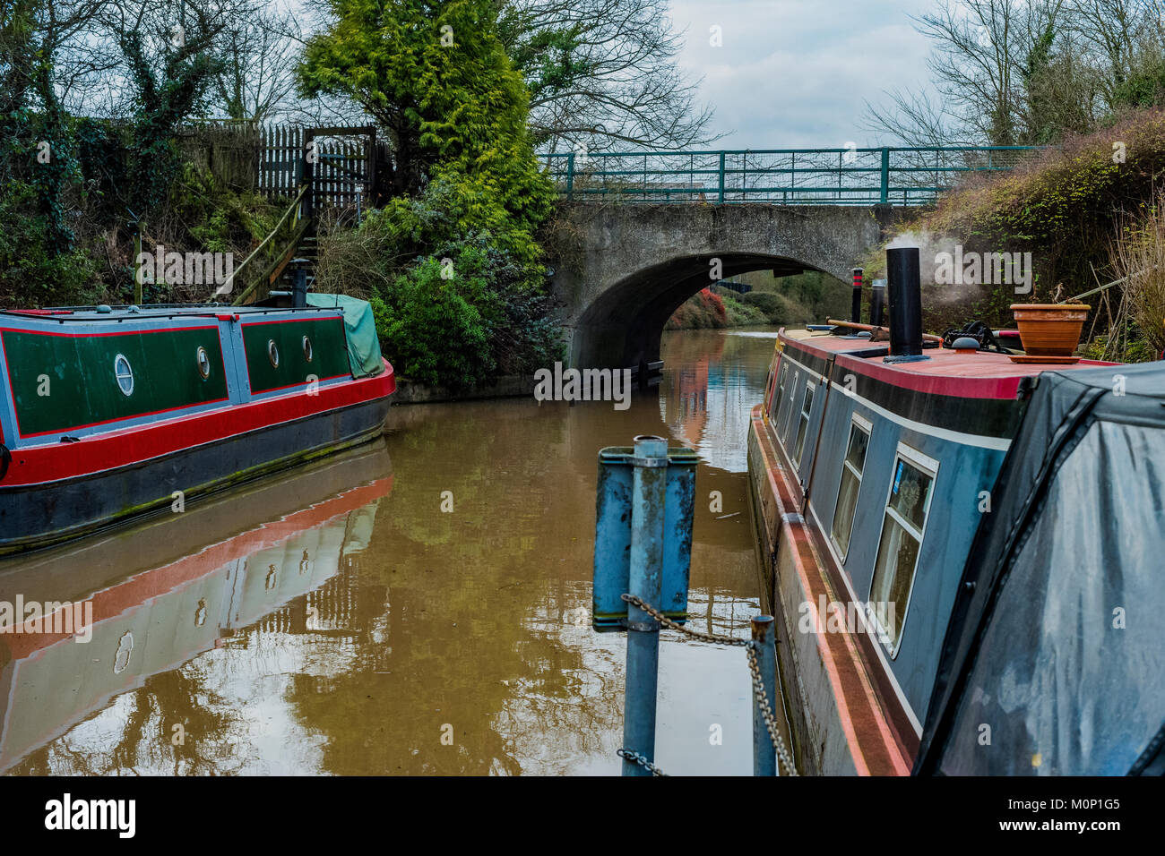 canal river in the english countryside bugbrooke, wharf, marina