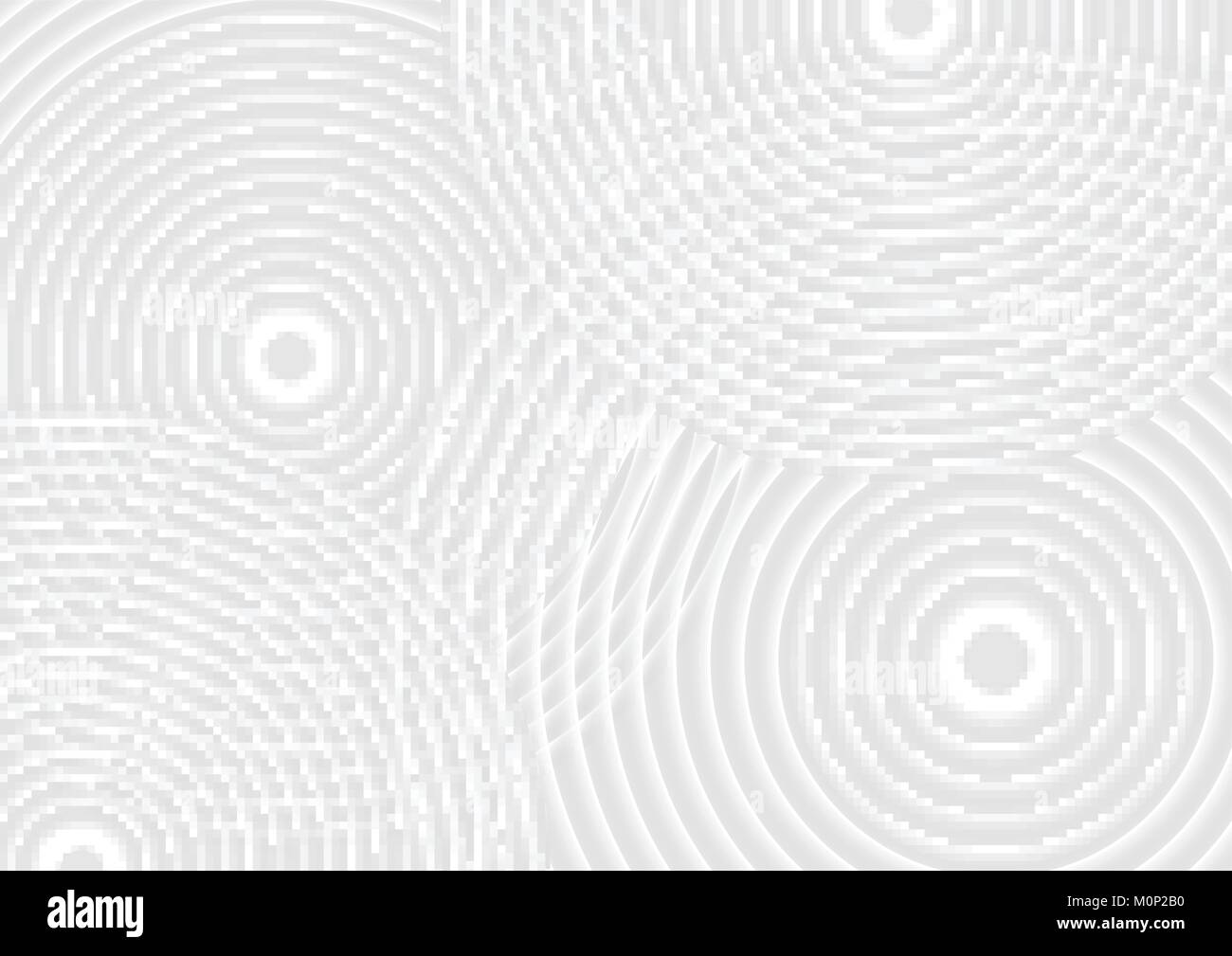 Abstract white circles technology background. Vector futuristic ...