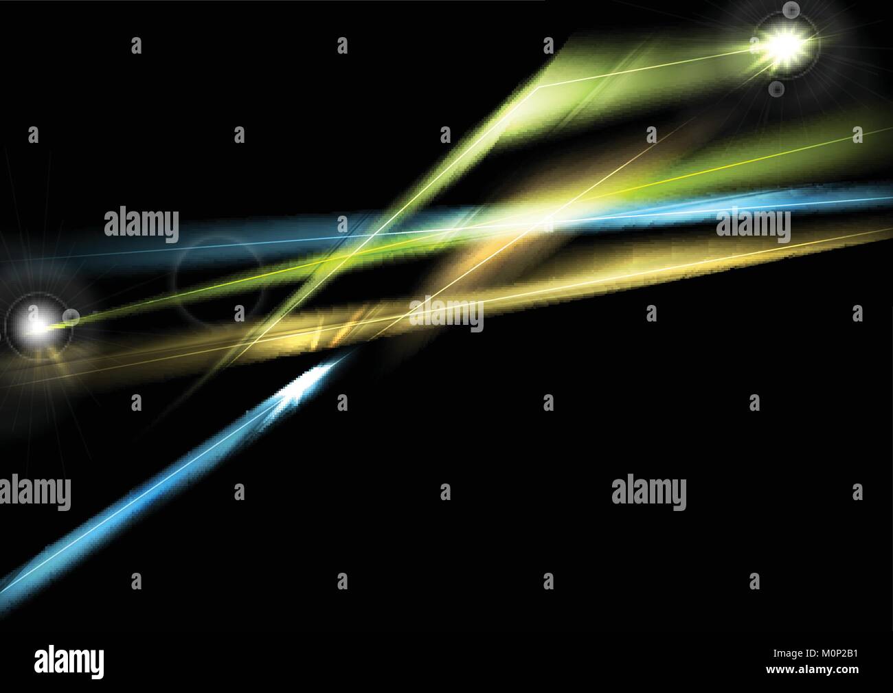 Abstract glowing shiny lights graphic design. Colorful luminous vector