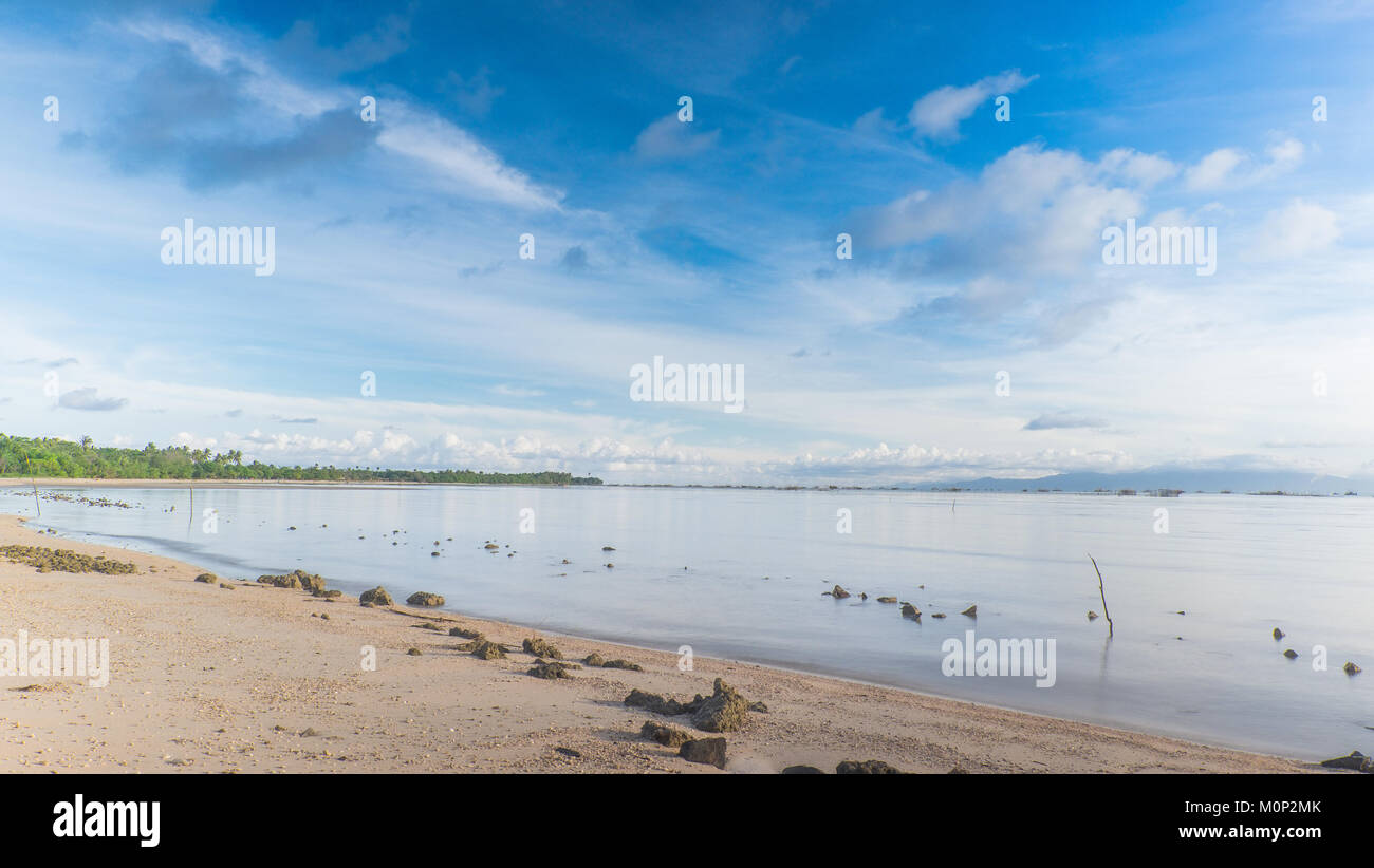 Clear Sky In The Beach, Tanjung Lesung Stock Photo