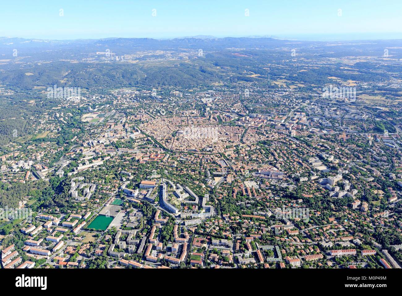 Aix en provence city aerial hi-res stock photography and images - Alamy