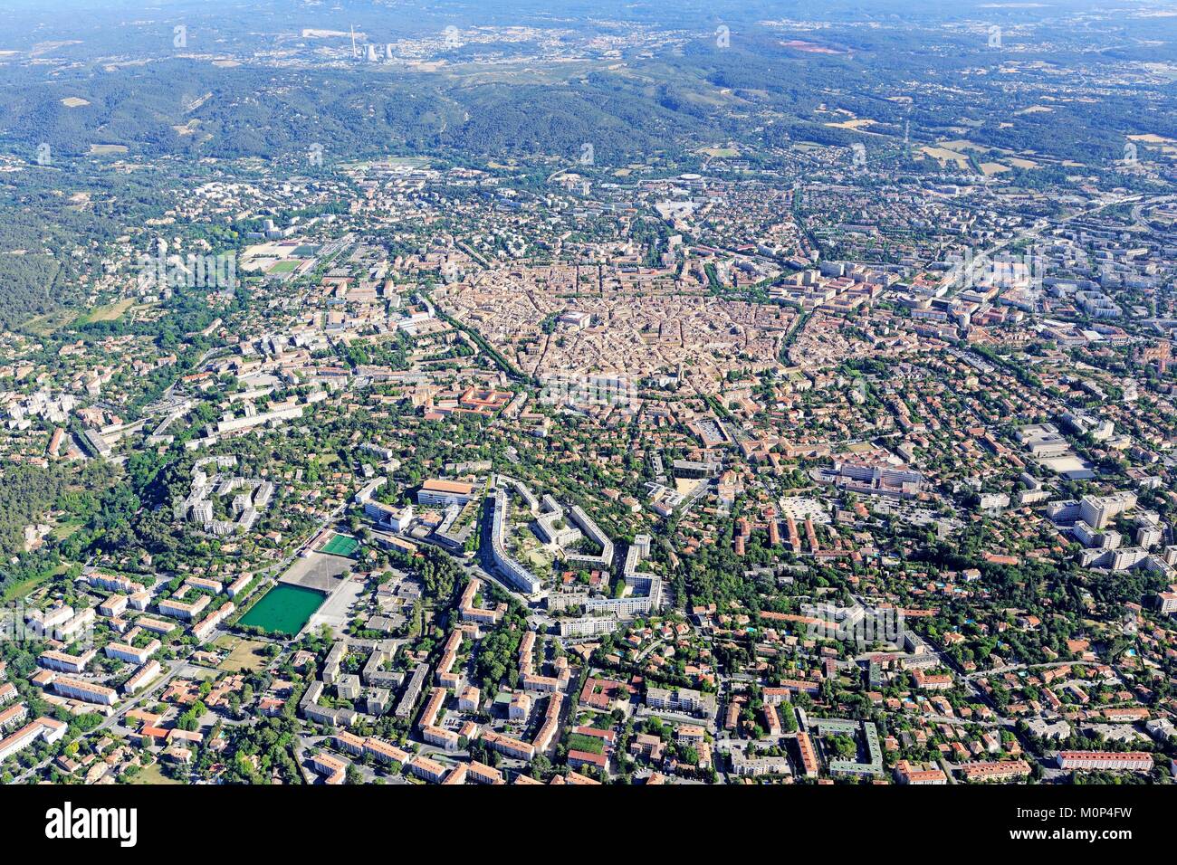 Aix en provence city aerial hi-res stock photography and images - Alamy