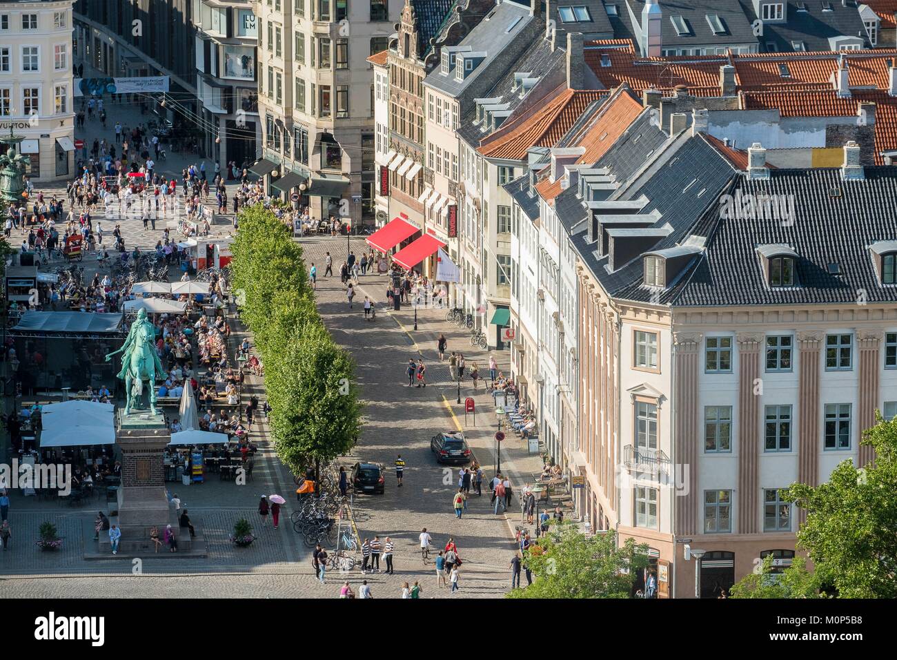 Stroget street cafe terrace hi-res stock photography and images - Alamy