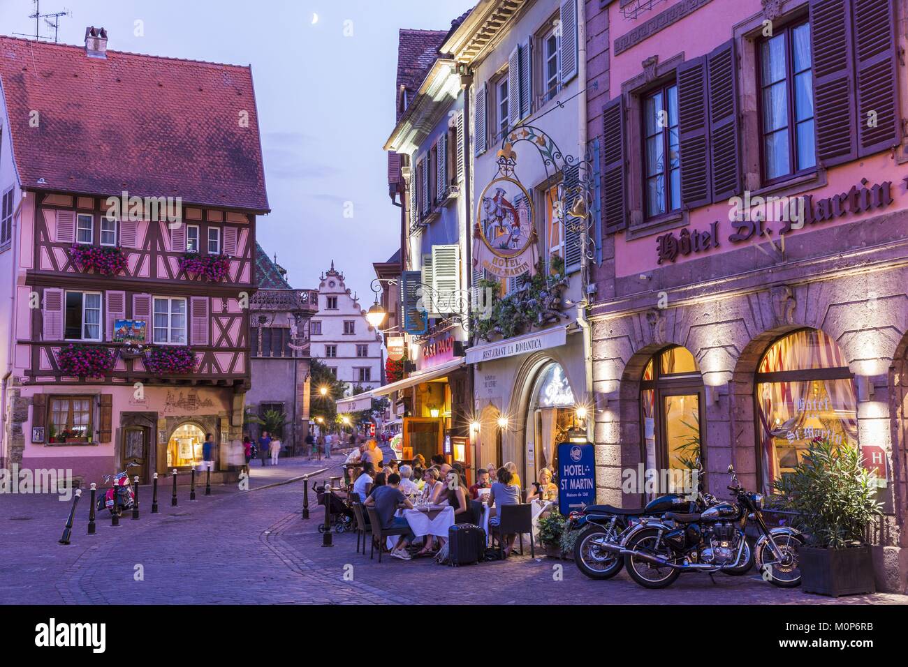 France,Haut Rhin,Alsace Wine Route,Colmar,place of the Ancienne Douane Stock Photo