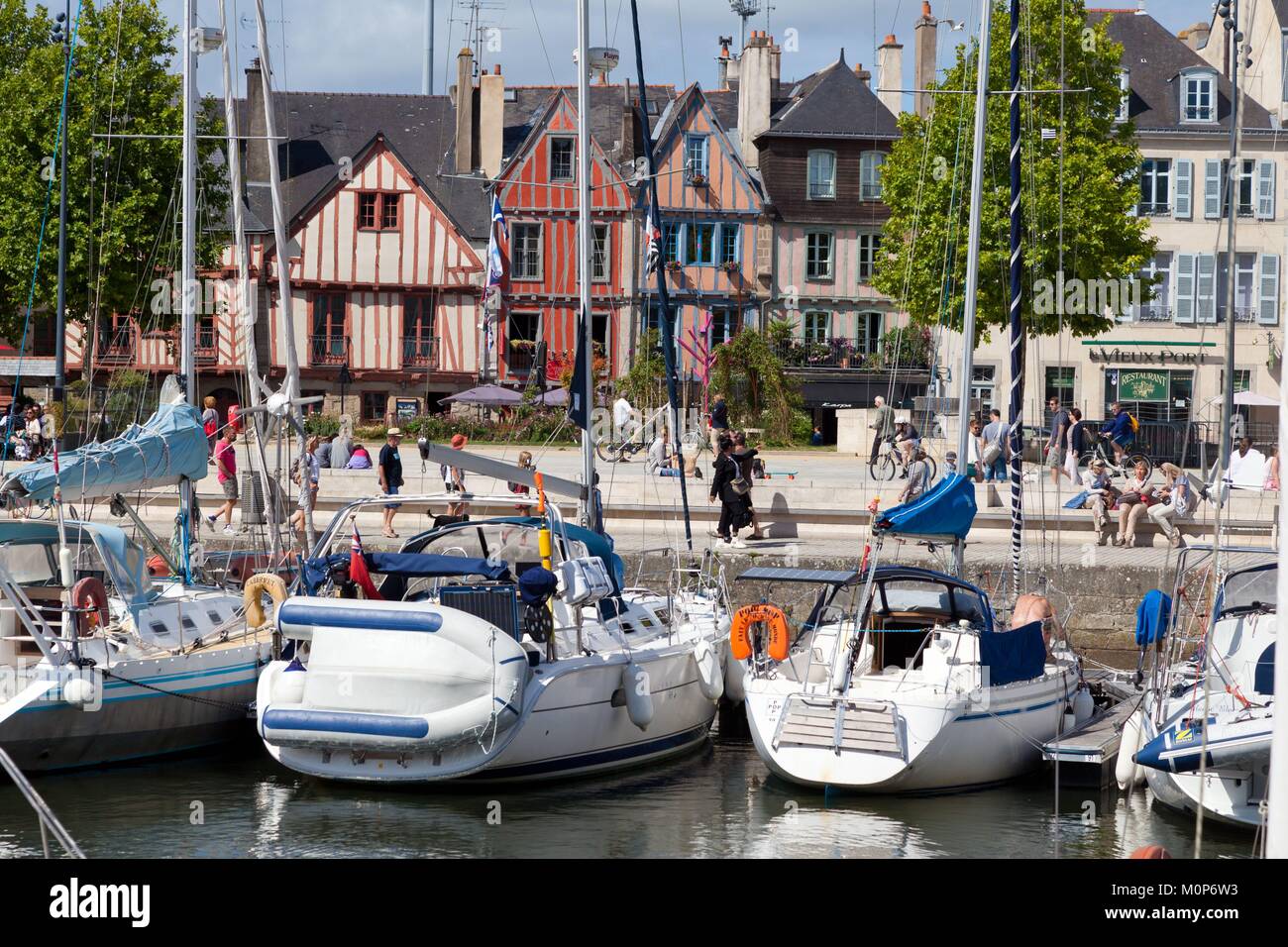 France,Morbihan,Golfe du Morbihan,Vannes,yachting harbour Stock Photo