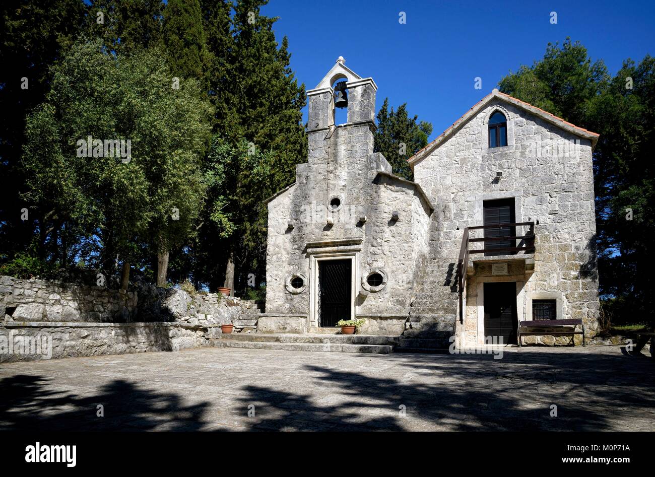 Croatia,Dalmatia,Korcula island,church Of Sveti Antun Stock Photo