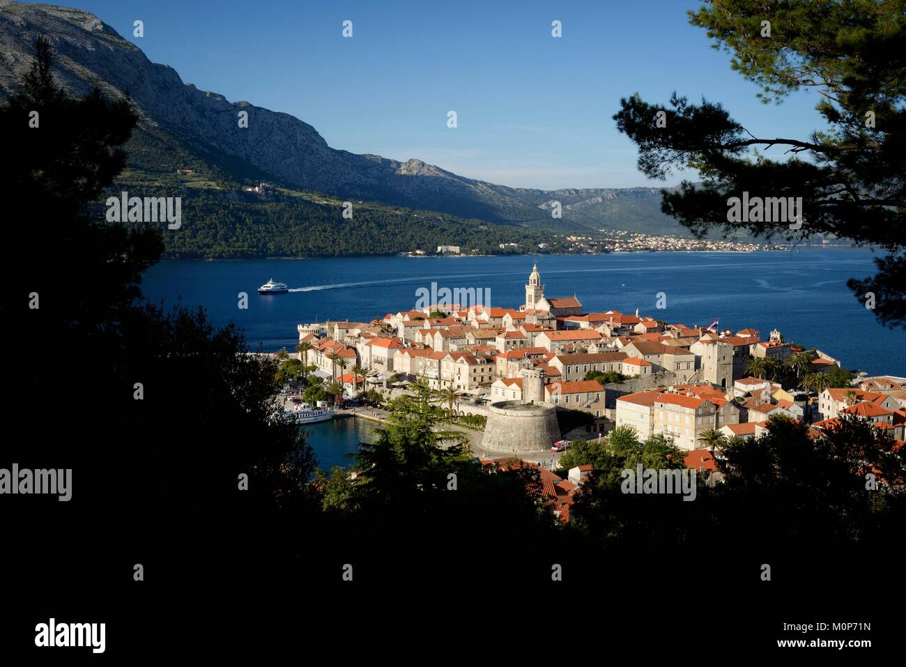 Croatia,Dalmatia,Korcula island,Korcula town Stock Photo