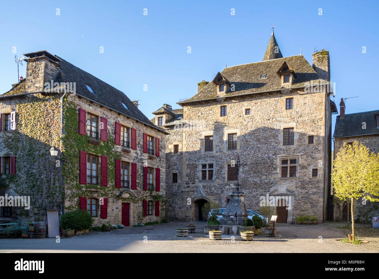 France,Aveyron,Sainte Eulalie d'Olt,certified the Most beautiful