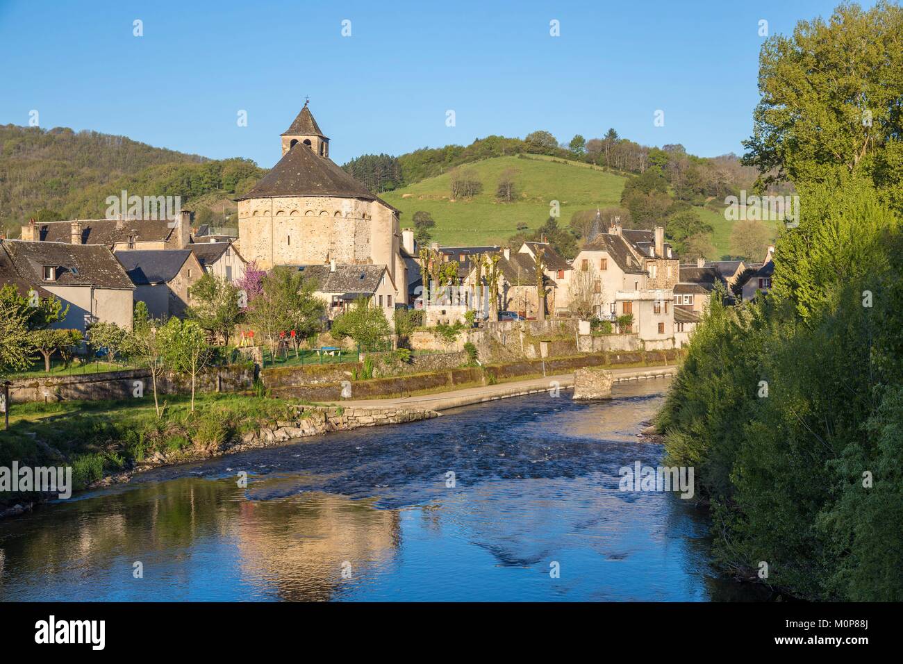 France,Aveyron,Sainte Eulalie d'Olt,certified the Most beautiful