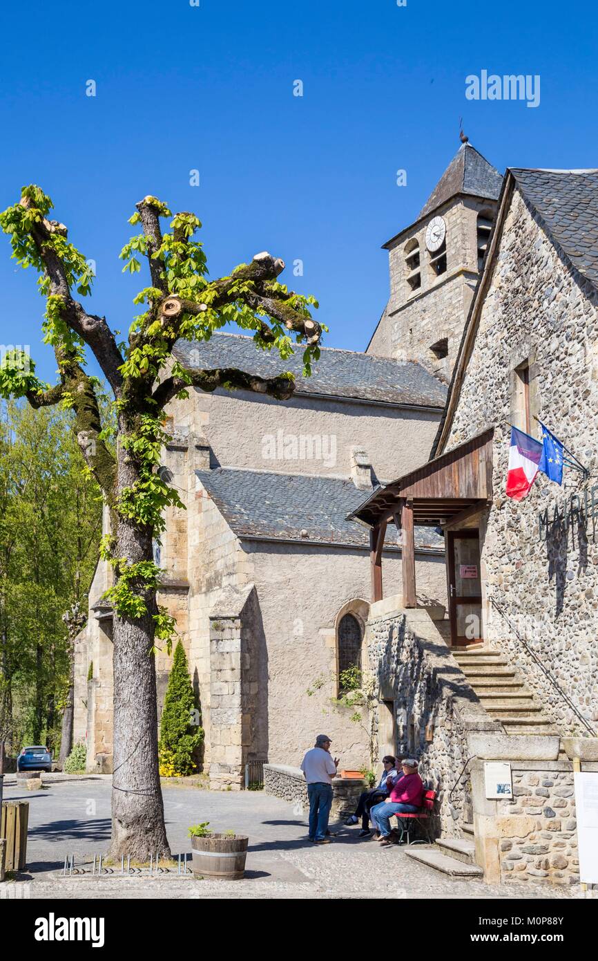 France,Aveyron,Sainte Eulalie d'Olt,certified the Most beautiful
