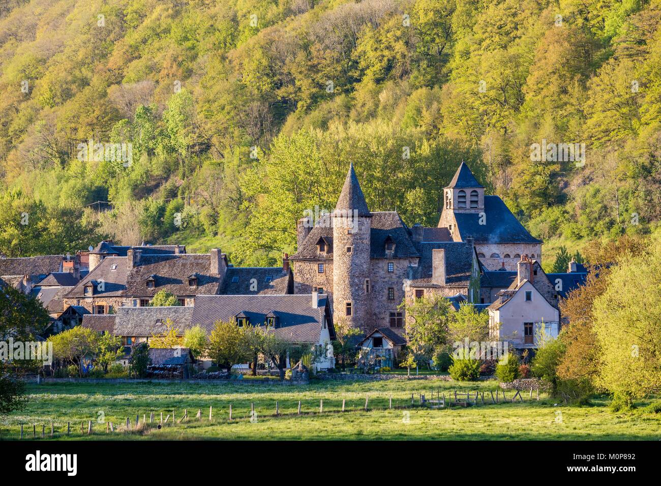 France,Aveyron,Sainte Eulalie d'Olt,certified the Most beautiful