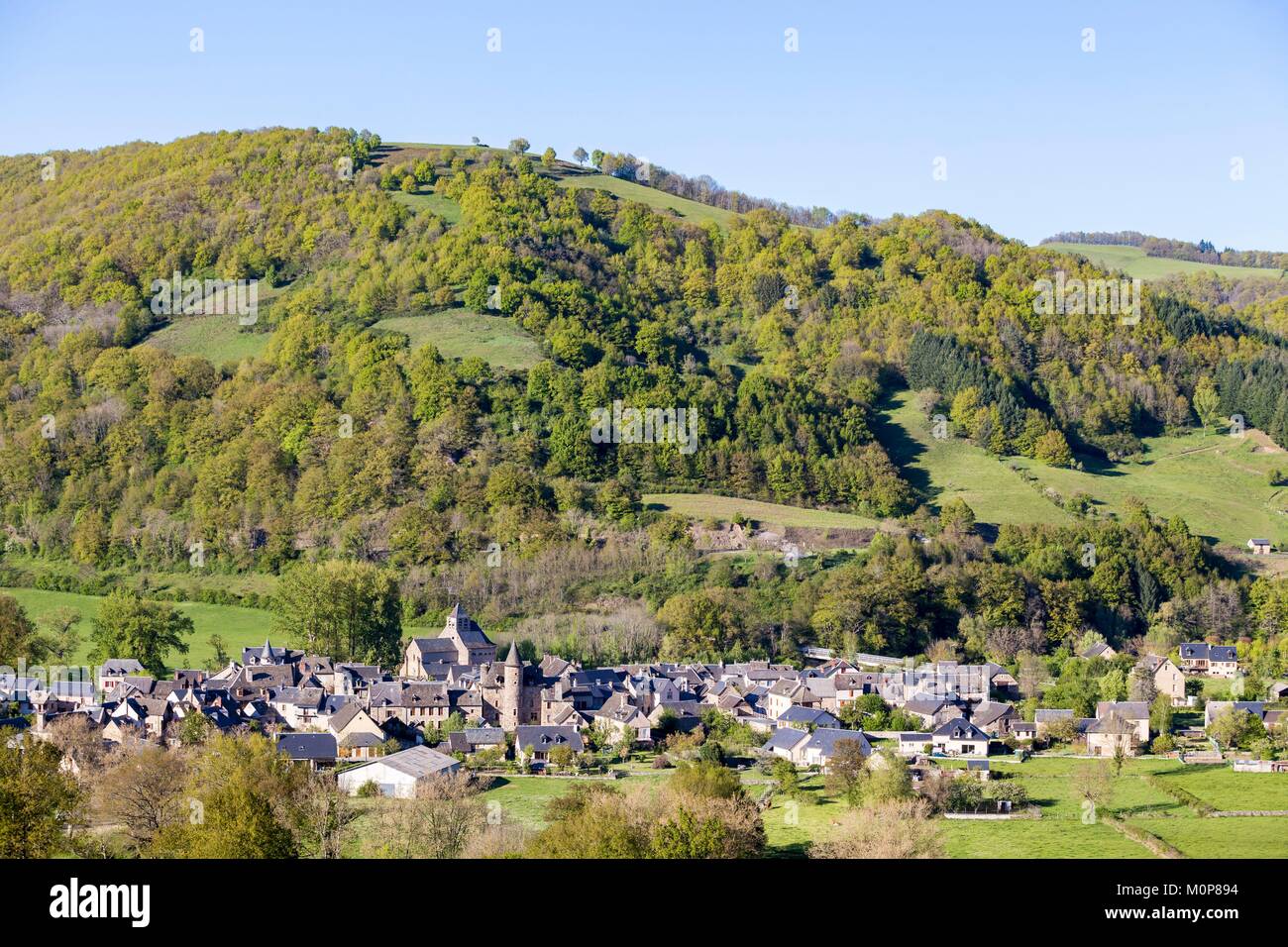 France,Aveyron,Sainte Eulalie d'Olt,certified the Most beautiful