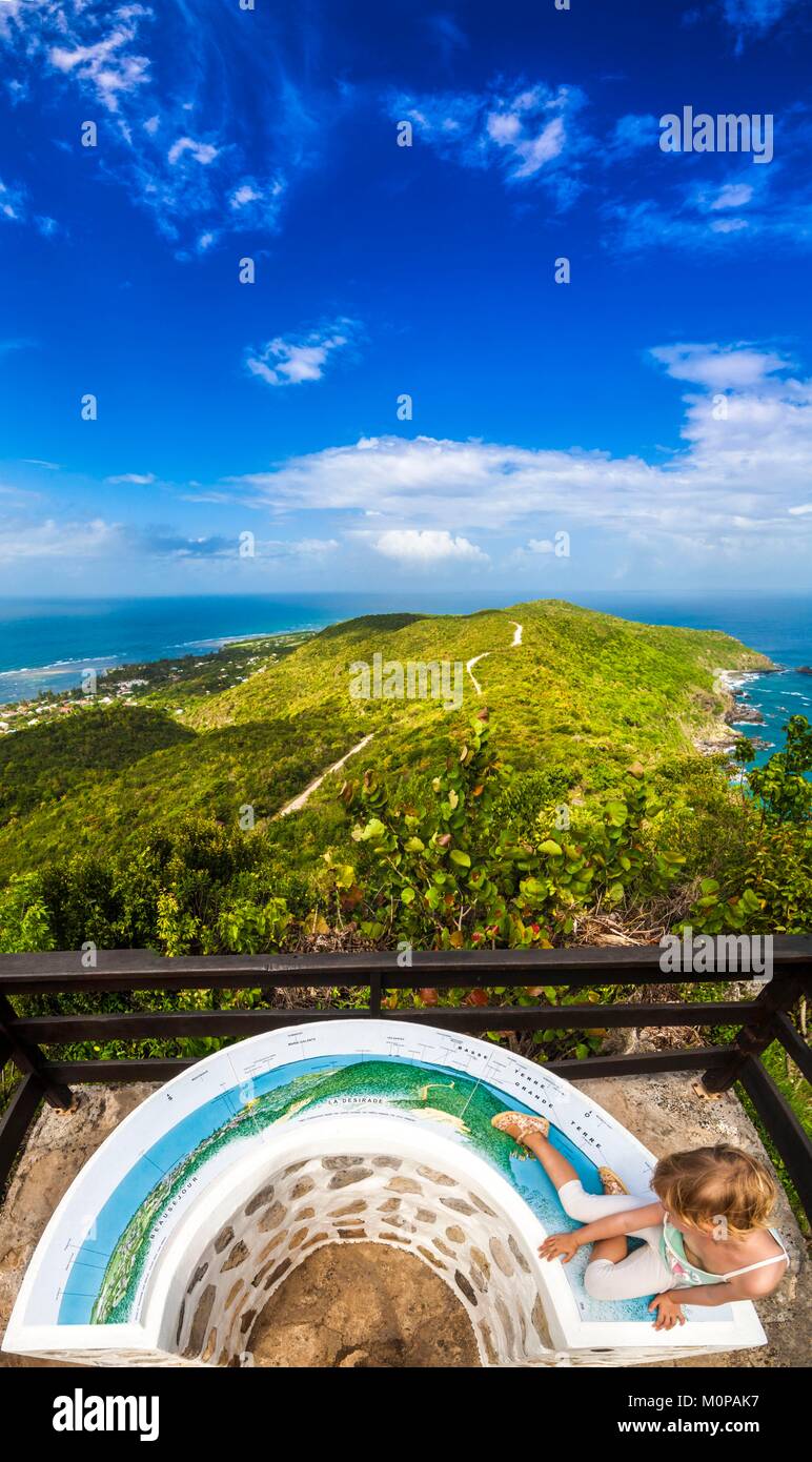 France. Guadeloupe, La Desirade island, Grande Anse (aerial view) //  Guadeloupe, ile de la Desirade, Grande Anse (vue aerienne Stock Photo -  Alamy