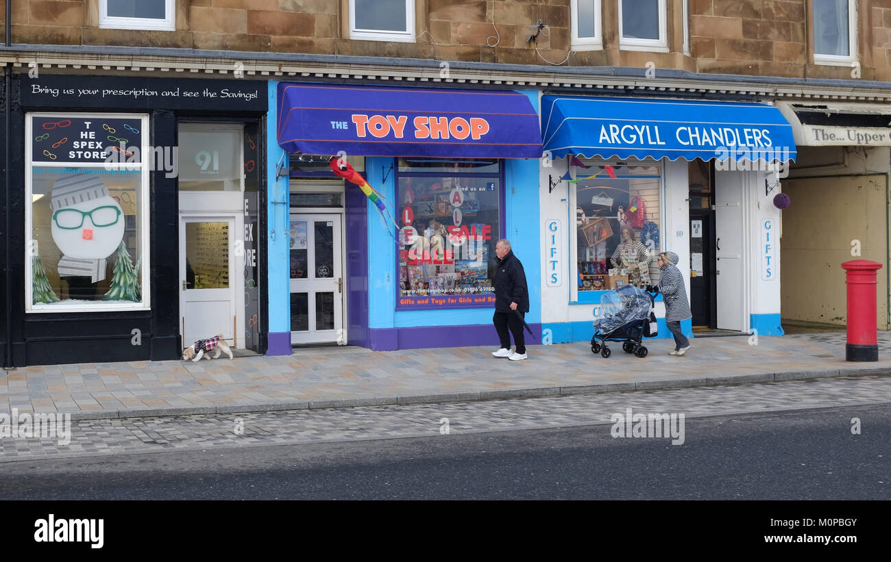 Toy Shop and Chandlers, Helensburgh Stock Photo - Alamy