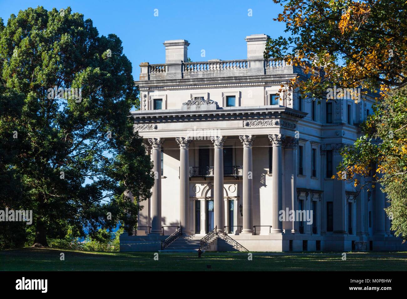 United States,New York,Hudson Valley,Hyde Park,Vanderbilt Mansion National Historic Site Stock Photo