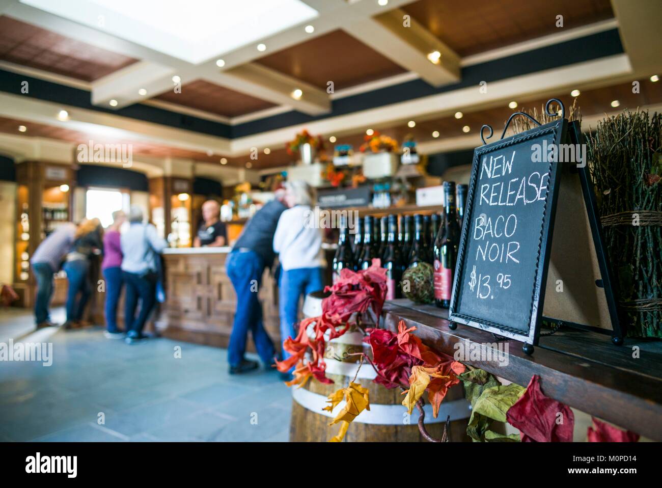Canada,Ontario,Niagara on the Lake,Reif Estate Winery,interior Stock Photo