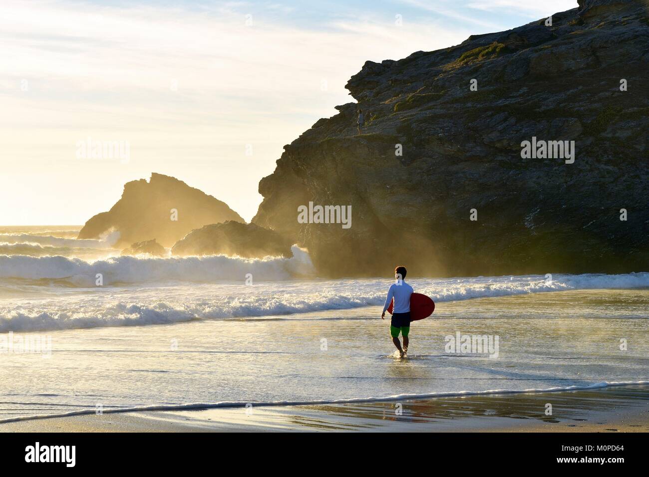 France,Morbihan,Belle Ile en Mer,the wild coast,along the GR340 between ...