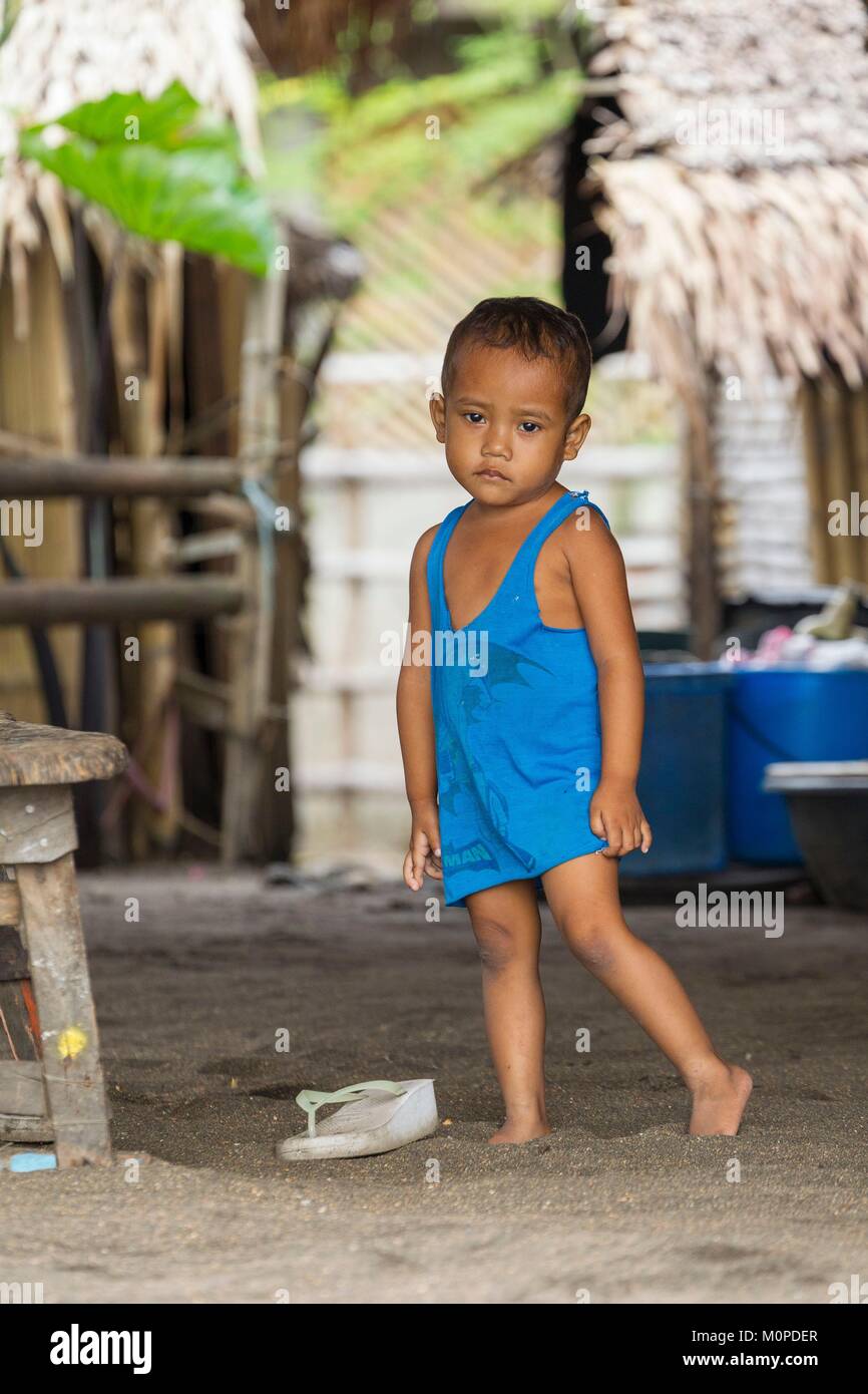 Philippines,Luzon,Albay Province,Tiwi,child Stock Photo