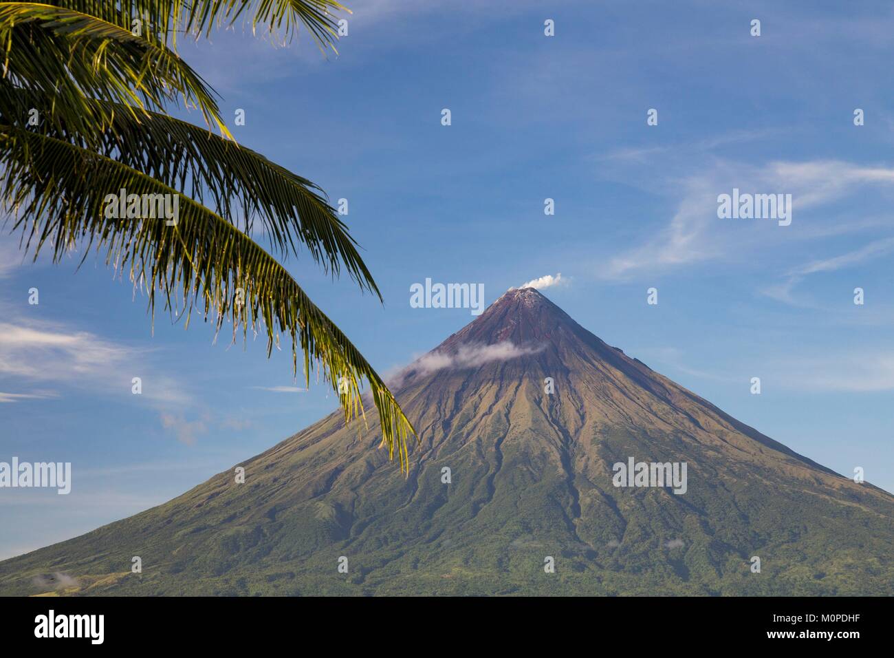 Philippines,Luzon,Albay Province,Tabaco,Mayon Volcano Stock Photo