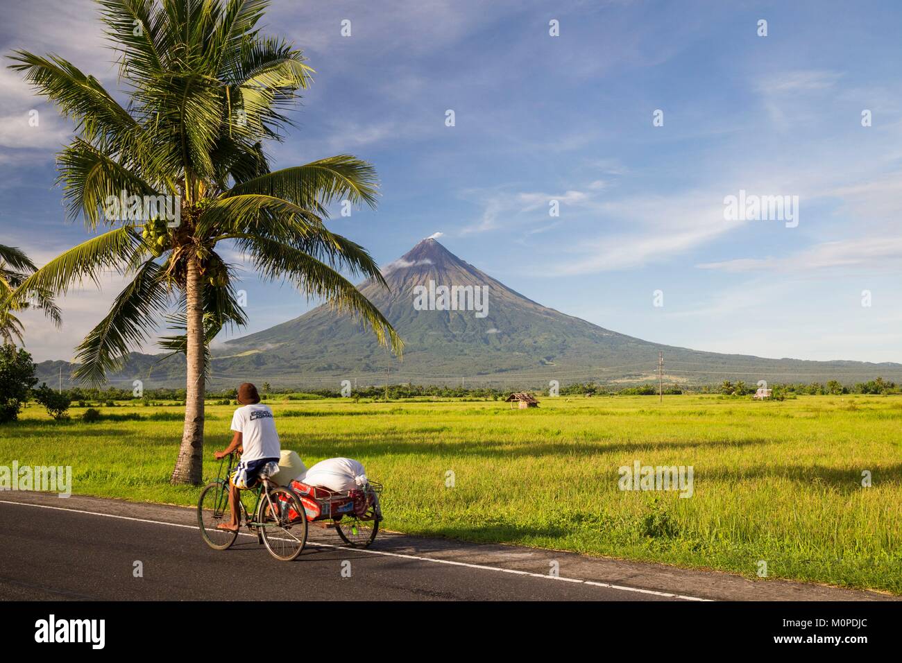 Philippines,Luzon,Albay Province,Tabaco,Mayon Volcano Stock Photo