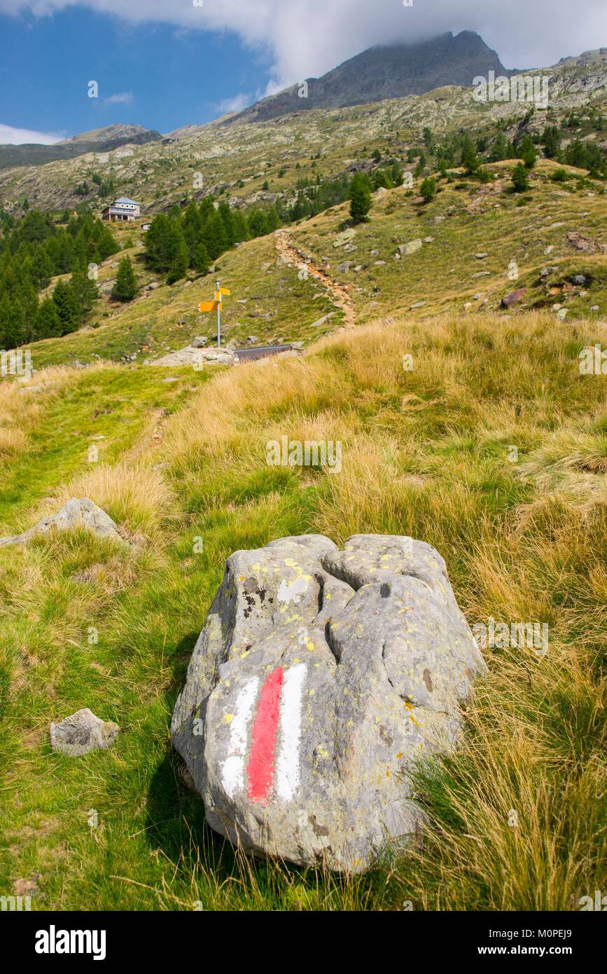 Switzerland,val Leventina,trekking up Alpe Sponda Stock Photo