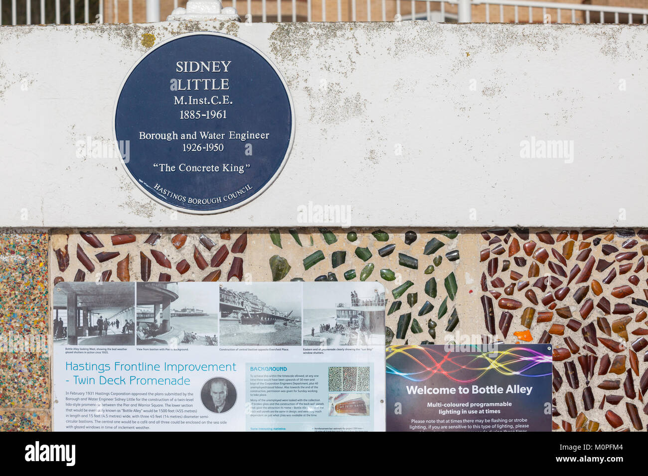 Bottles, bottle alley, hastings, East Sussex Stock Photo Alamy