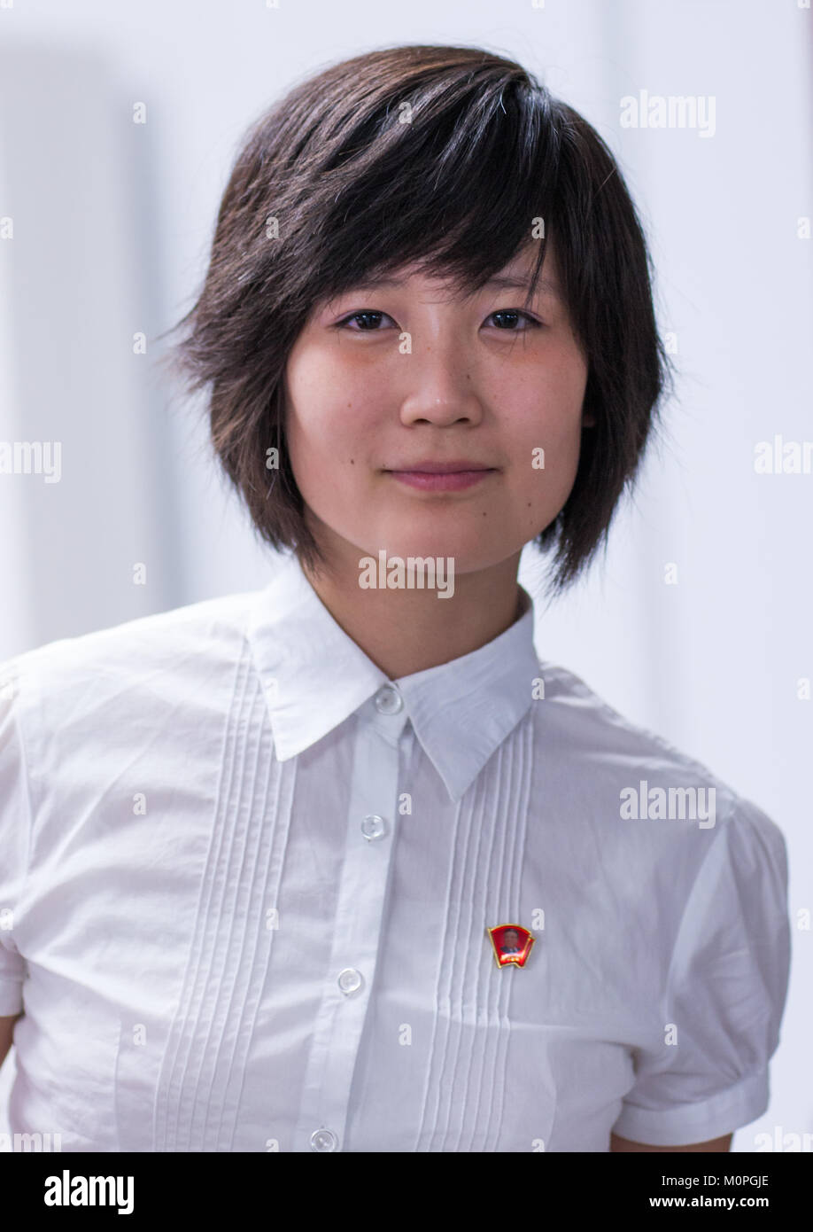 Teenager Girl Portrait Short Hair Stock Photos Teenager Girl