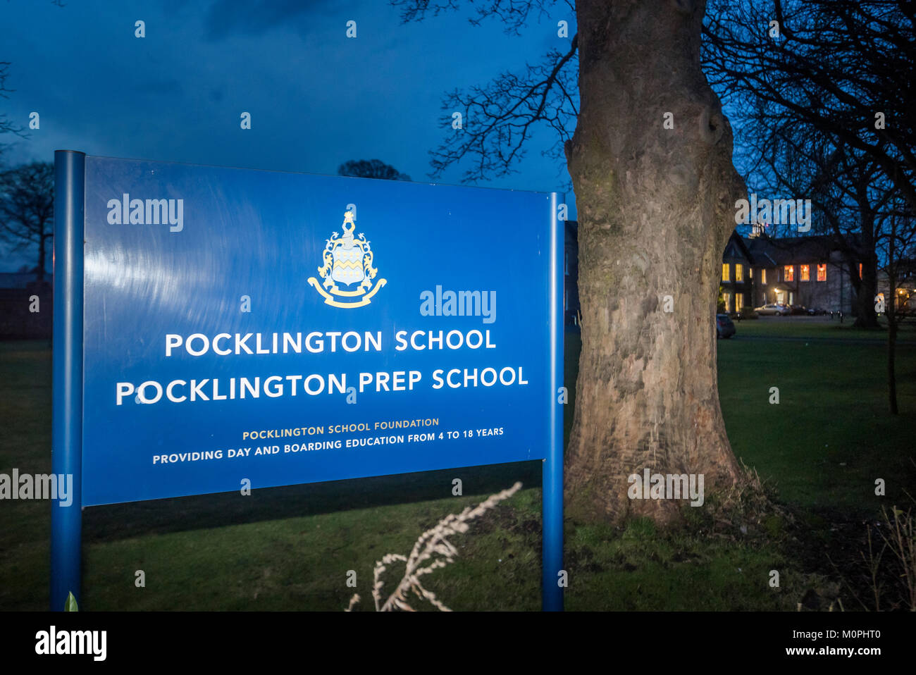 A general view of Pocklington School in Yorkshire Stock Photo Alamy