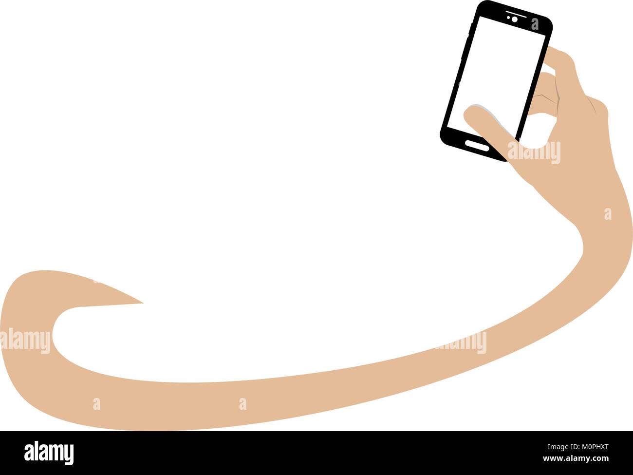 Hand holding a cellphone Stock Vector Image & Art - Alamy