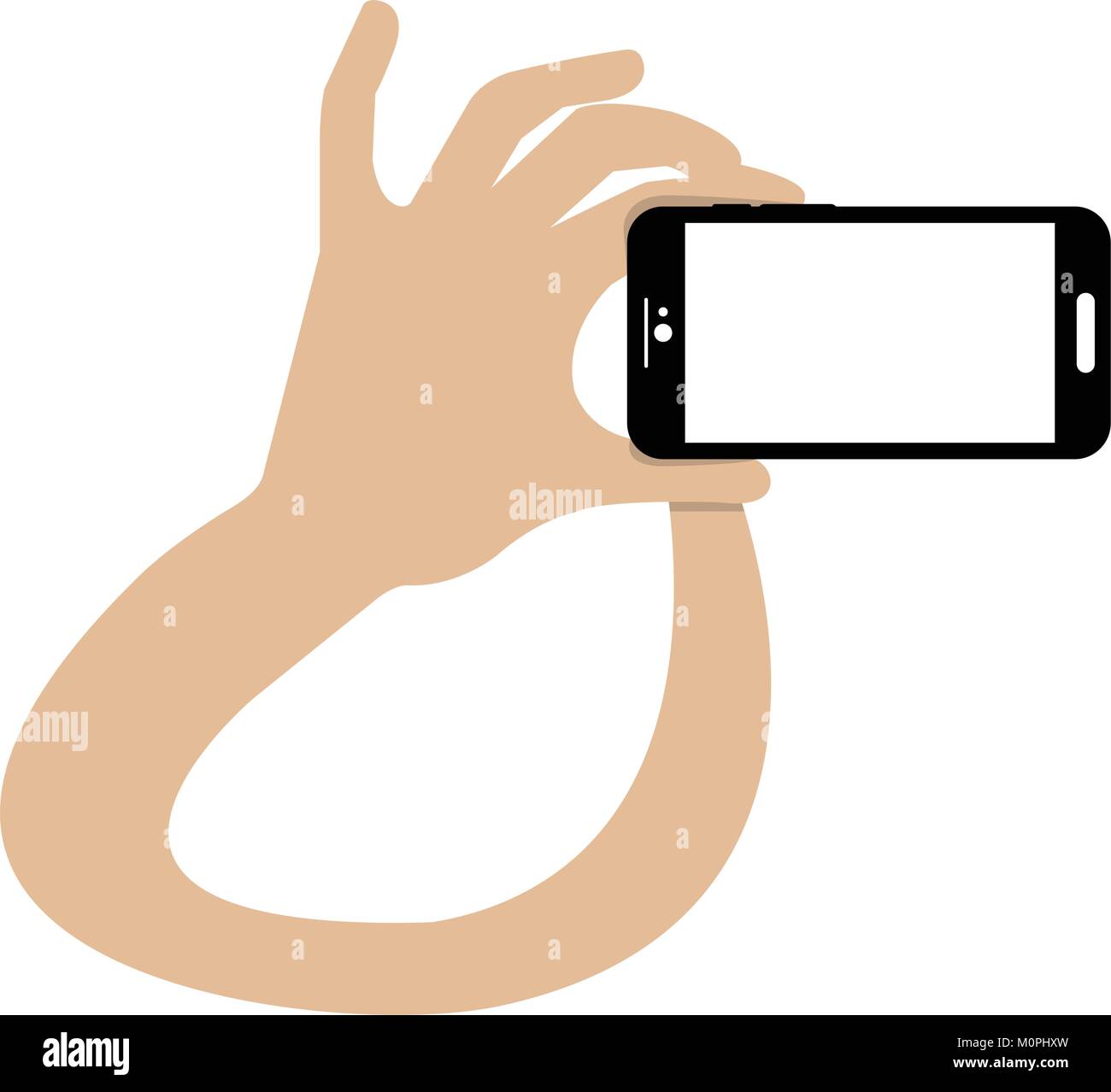 Hand holding a cellphone Stock Vector Image & Art - Alamy