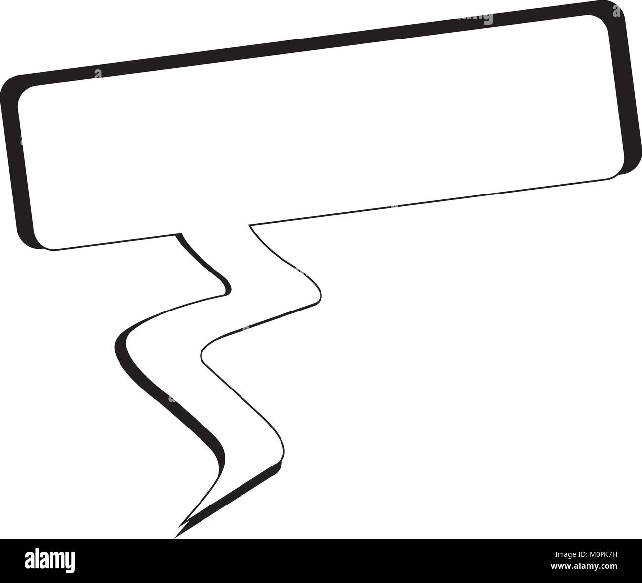 Empty comic speech bubble Stock Vector Image & Art - Alamy