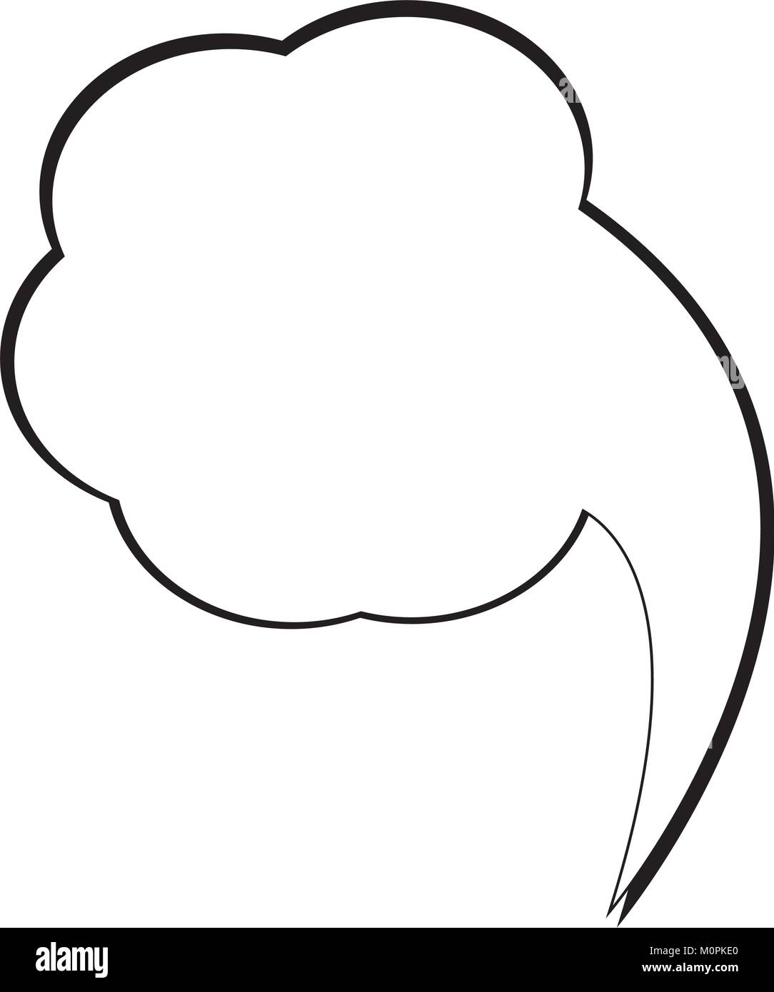 Empty comic speech bubble Stock Vector Image & Art - Alamy