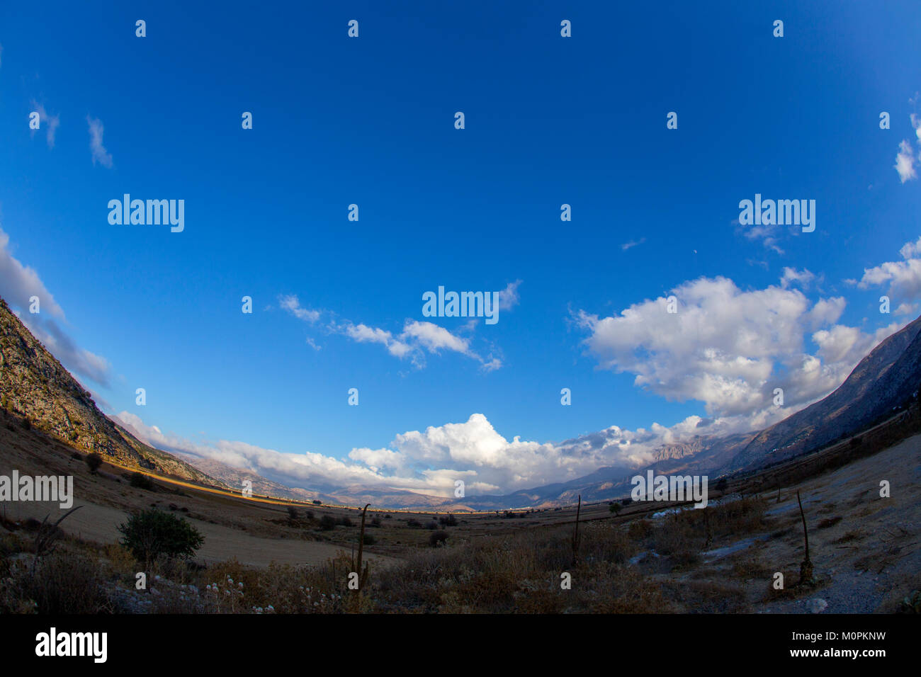 On the Lasithi Plateau Stock Photo