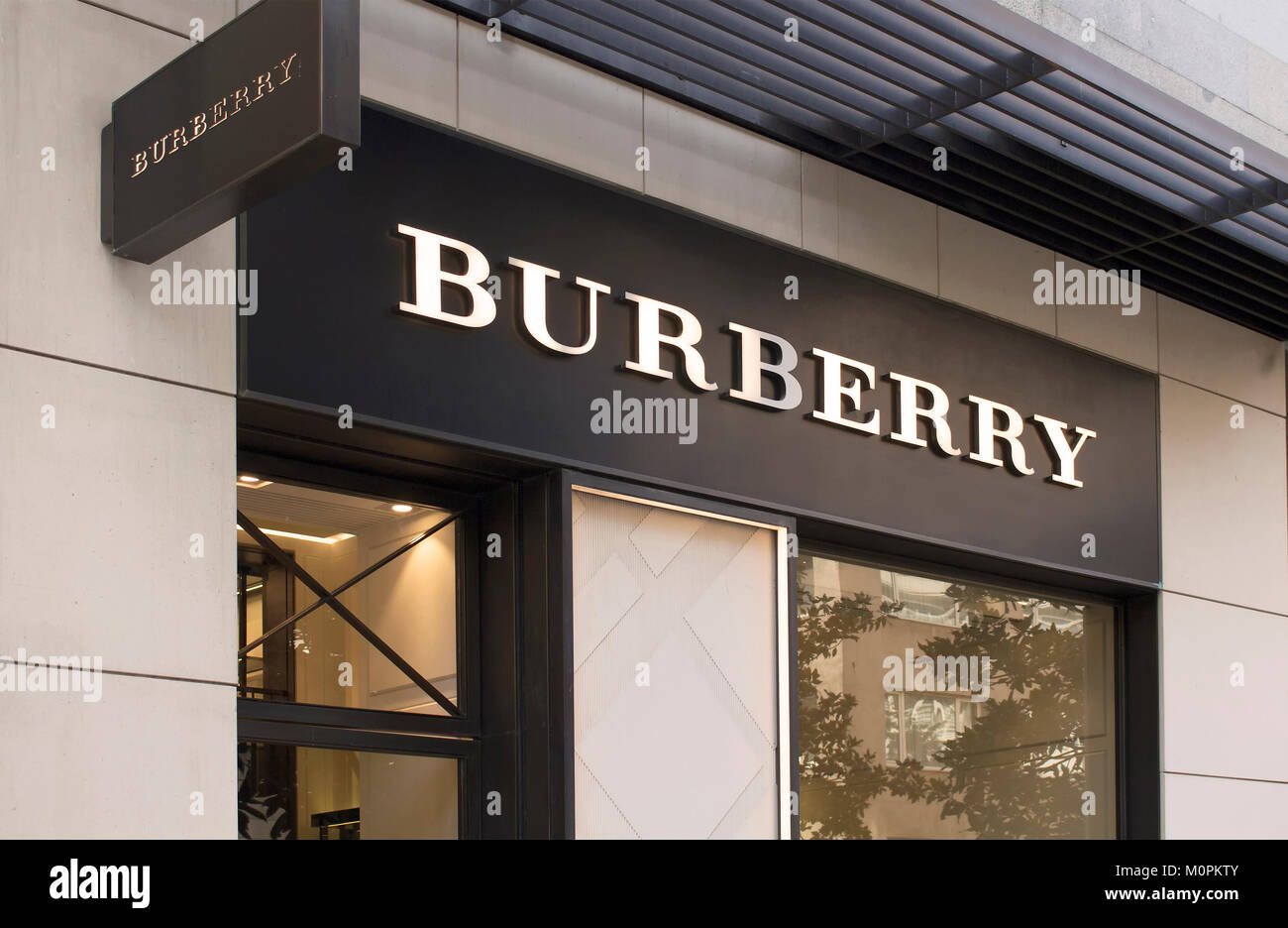 Signage and store window of British luxury fashion brand's store in  Nisantasi / Istanbul that is a popular shopping and residential district  Stock Photo - Alamy
