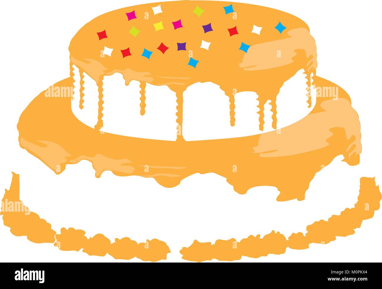 Isolated cake illustration Stock Vector
