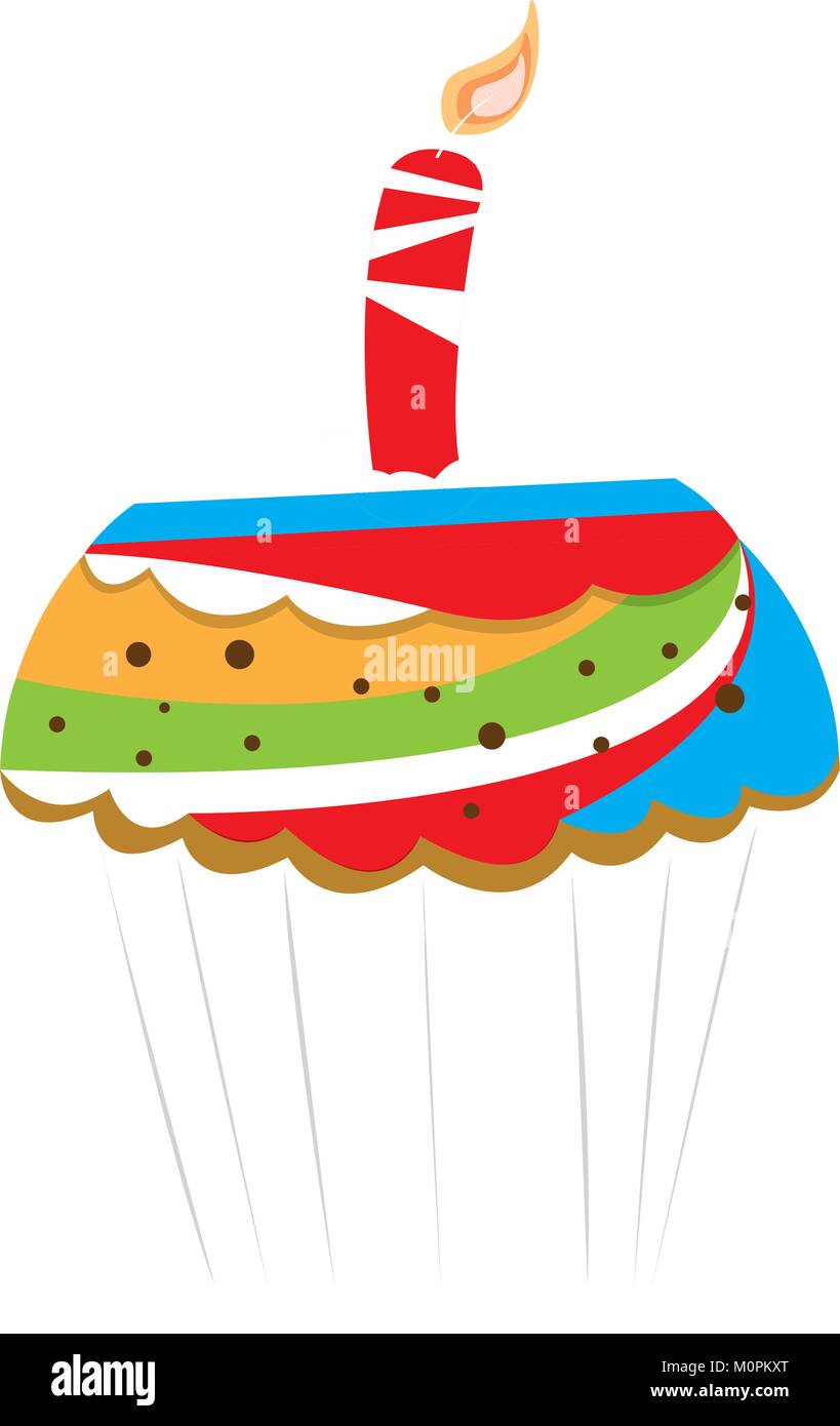 Isolated cupcake illustration Stock Vector Image & Art - Alamy