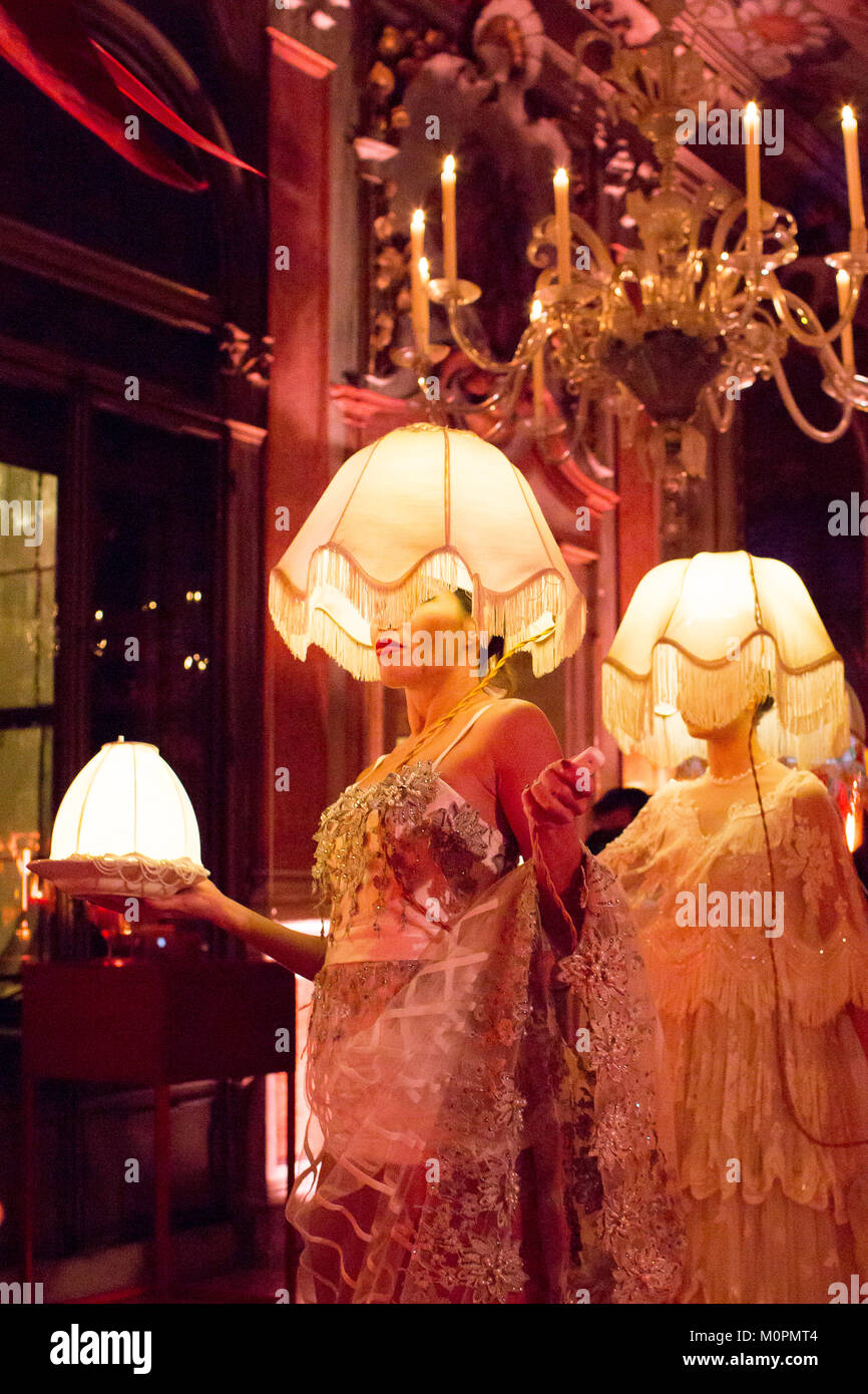 Luxury party in Venice Italy with dancers and entertainment