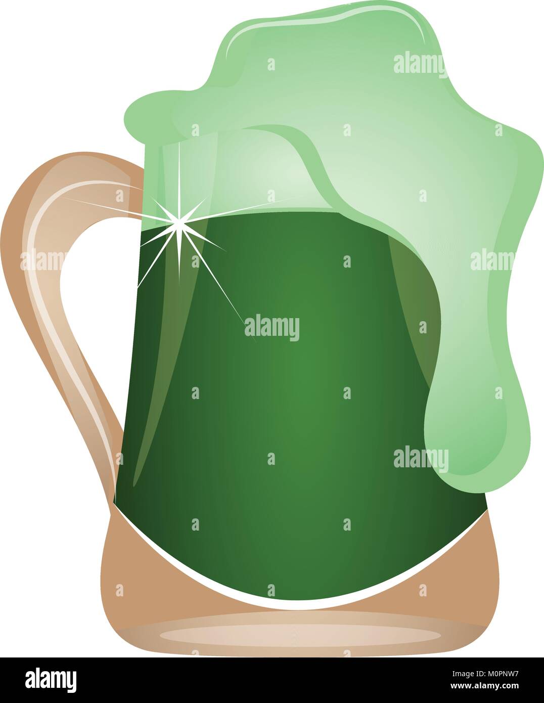 Beer mug with foam Stock Vector Image & Art - Alamy