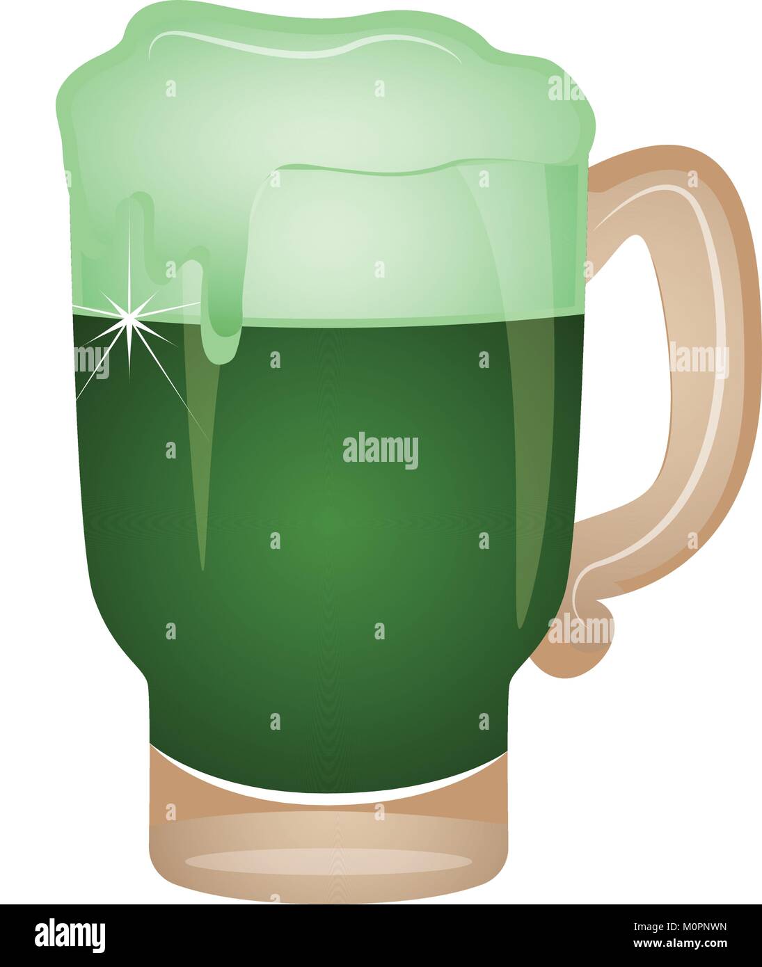 Beer mug with foam Stock Vector Image & Art - Alamy