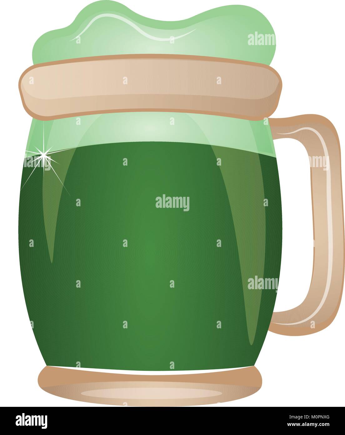 Beer mug with foam Stock Vector Image & Art - Alamy