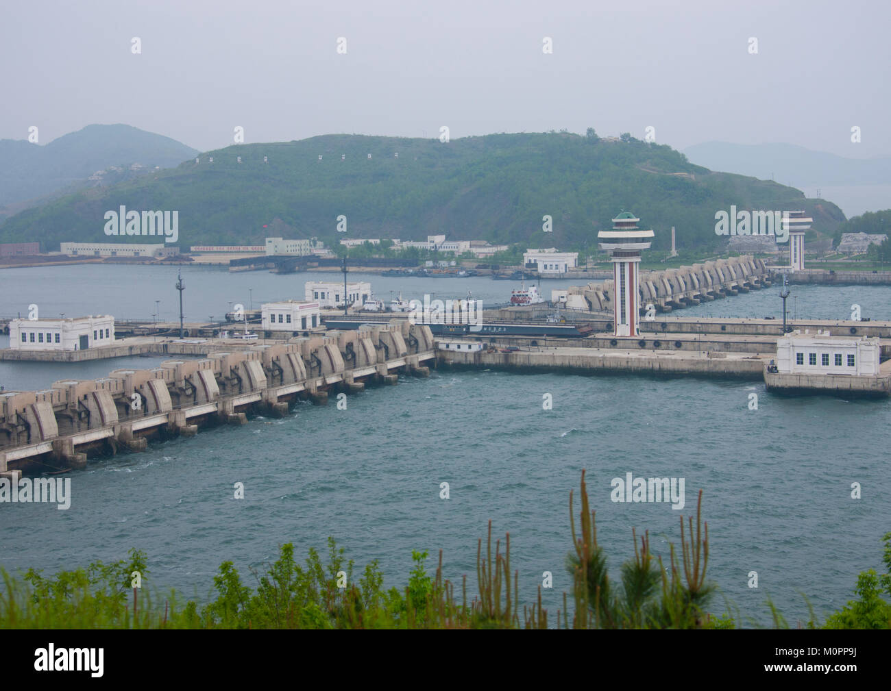 The west sea barrage, South Pyongan Province, Nampo, North Korea Stock ...