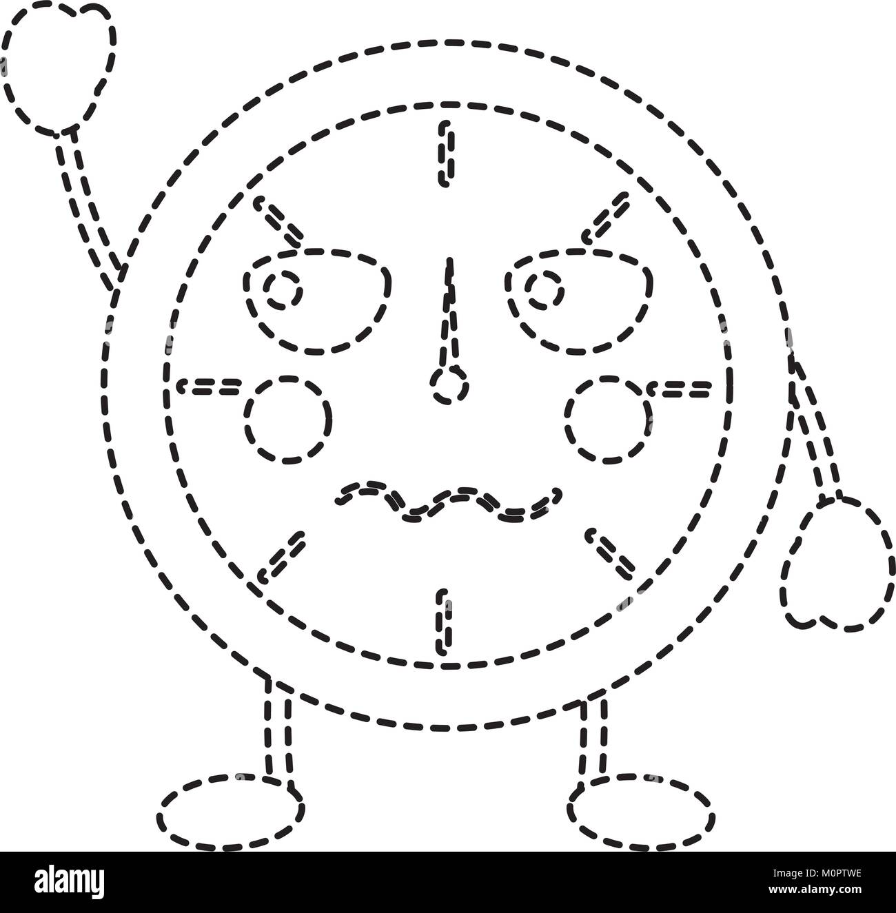 clock kawaii icon image Stock Vector Image & Art - Alamy
