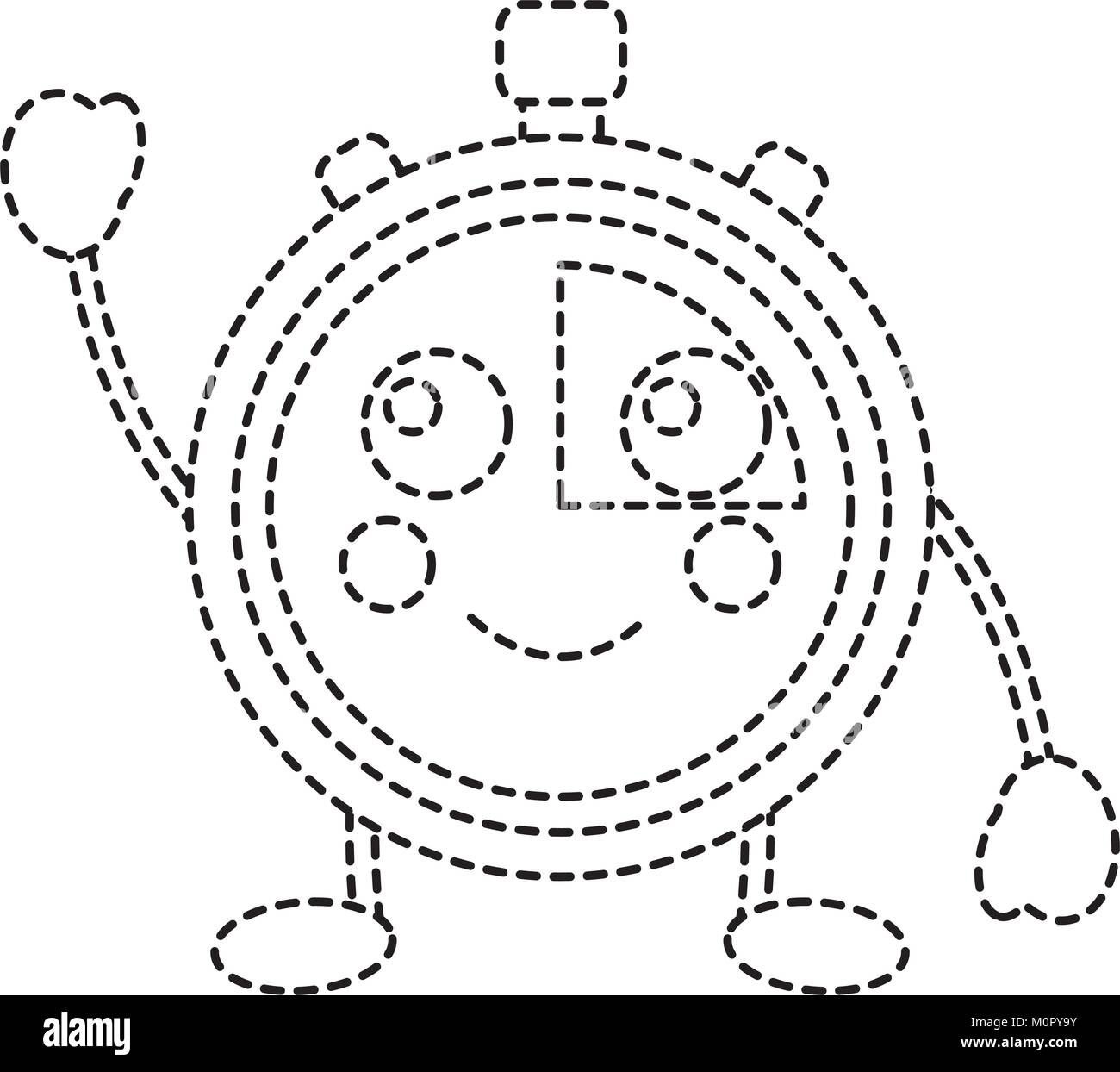 kawaii chronometer speed timer cartoon character Stock Vector Image ...