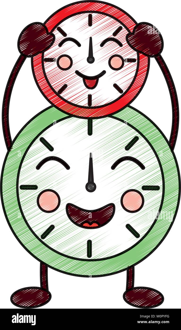 clocks kawaii icon image Stock Vector Image & Art - Alamy
