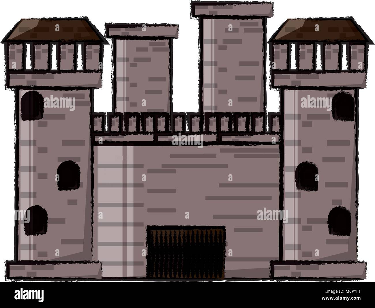 Medieval castle icon image Stock Vector Image & Art - Alamy