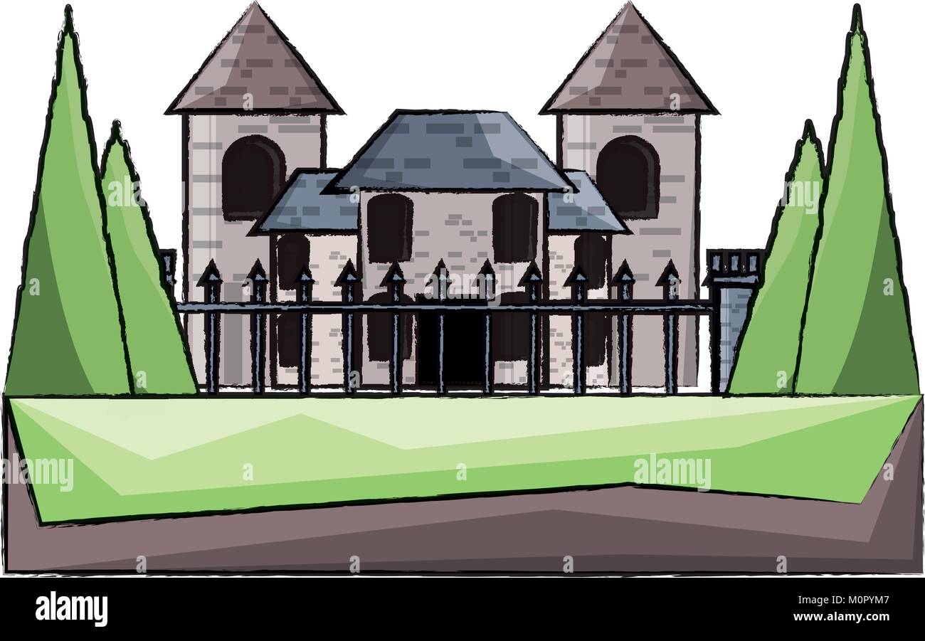 Modern castle icon image Stock Vector Image & Art - Alamy