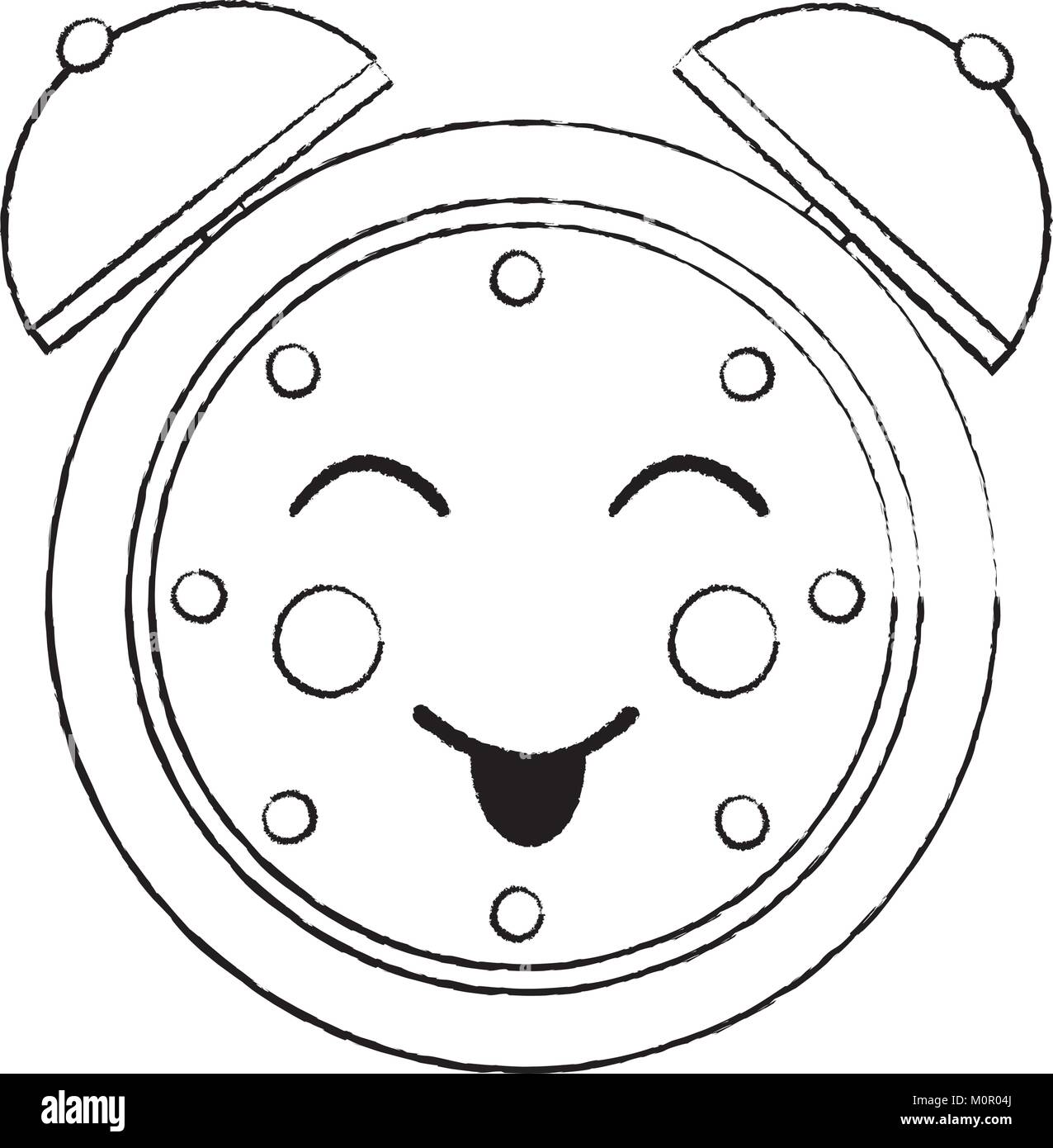 happy clock kawaii icon image Stock Vector Image & Art - Alamy