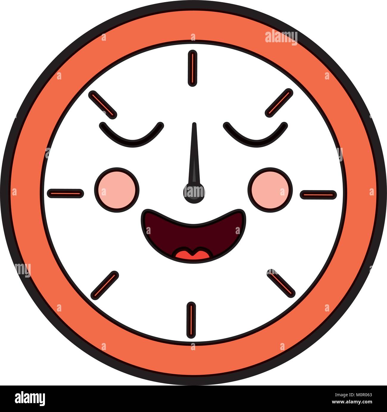 happy clock kawaii icon image Stock Vector Image & Art - Alamy