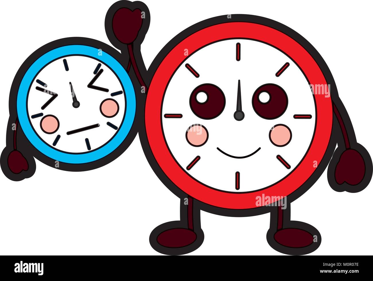 clocks kawaii icon image Stock Vector Image & Art - Alamy