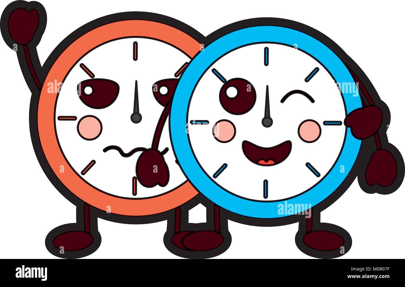 clocks kawaii icon image Stock Vector Image & Art - Alamy